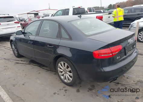 2013 Audi A4 2.0T Premium from USA, damaged, VIN WAUBFAFL1DN045596